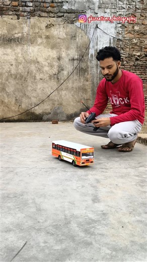 mini homemade rc bus testing #shorts #upsrtc #rcbus #automobile