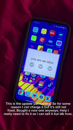 Update on the phone because yall keep commenting about this on every video I make 😭 #update #fyp #xyzabc #virus #help
