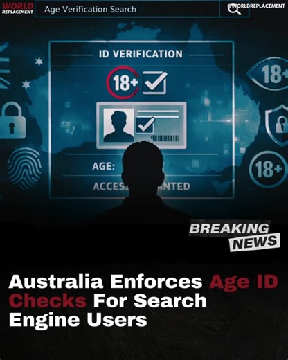 Daily News, Conspiracy & Truth on Instagram: "Australia has activated a new requirement for search engines to verify the ages of their signed-in users, with companies now facing a six-month countdown to full compliance. The rule, which began on December 27, sits within a newly registered industry code under the authority of the eSafety Commissioner and extends the country’s expanding system of online content controls. Search services such as Google and Bing must soon introduce age-assurance chec