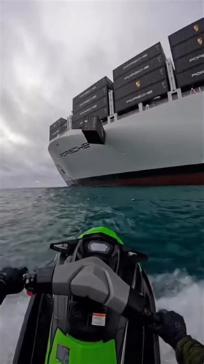 The man found a closed cargo container at sea #shorts