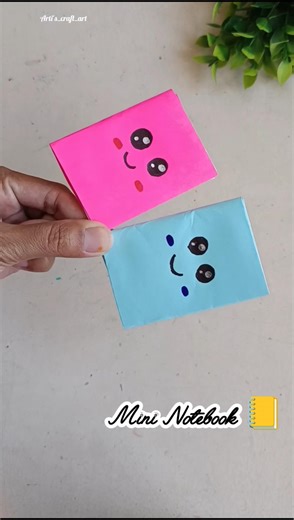 DIY Paper Mini Notebook📒 | No Glue Craft Ideas✨ #diy #nogluecraft #mininotebook #schoolcraft #shorts