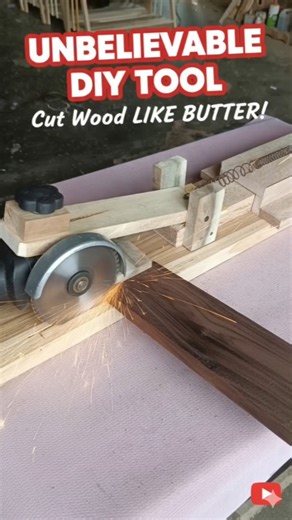 GENIUS IDEA! Transform Your Grinder into a Precision Saw (Cheap Build, Pro Results!) #shorts #tools