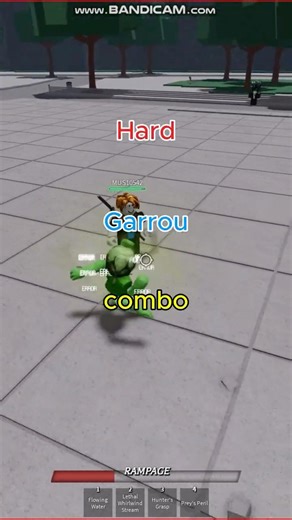 Hard garrou combo #roblox #tsb #fyp