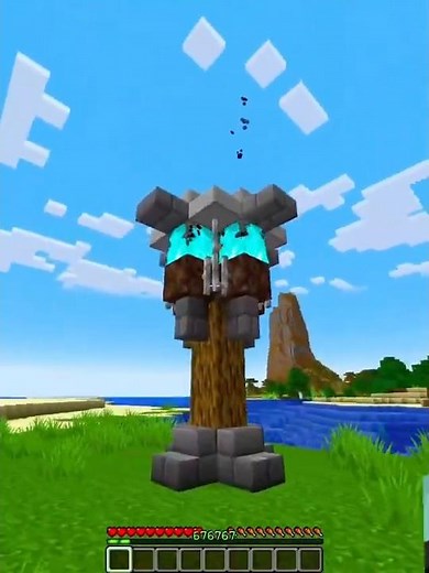 "Minecraft Defense Tower Build in 30 Seconds! 🔥🧱 #shorts"