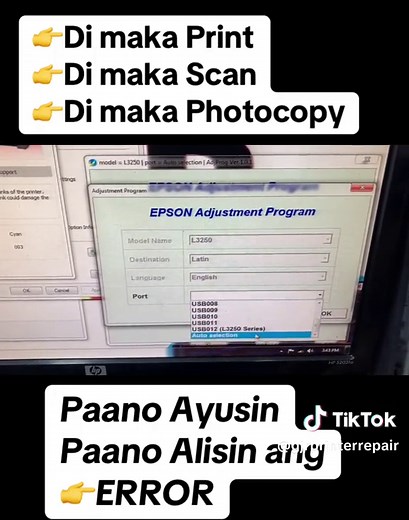 How to Reset Epson L3256 Printer Step by Step