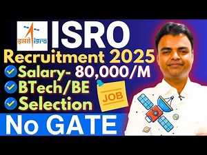 ISRO Recruitment 2025, ISRO Notification 2025, New Govt Job Vacancy 2025 #govtjobs2025