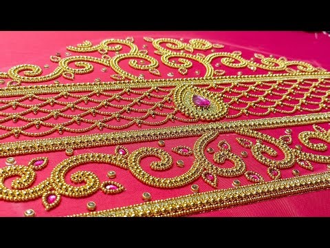 How to make Simple blouse designs || Maggam work blouse || #aariembroidery2_0 #aariwork