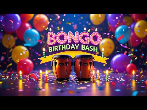 Bongo Birthday Bash – Fun Party Percussion Beat (No Copyright Music)