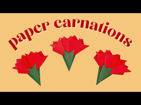 Paper Carnations | Paper Flowers