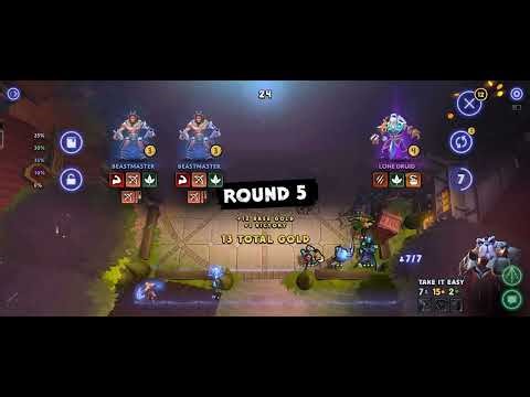 Dota Underlords Gameplay - Heartless and Hunters Alliance + Slark