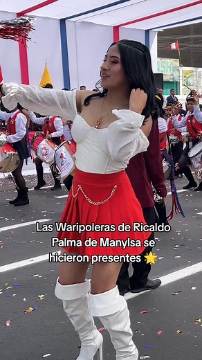 manylsa se hizo presente en el desfile de Ate #parati #colegio #fyp #waripoleras #aniversario #ate #peru #desfile