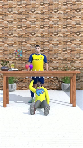 Ronaldo vs MrBeast: Epic Balloon Pop Prank! 🎈 | Funny 3D Animation