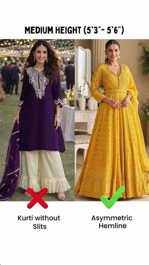 How to choose right salwar suit according to your height?