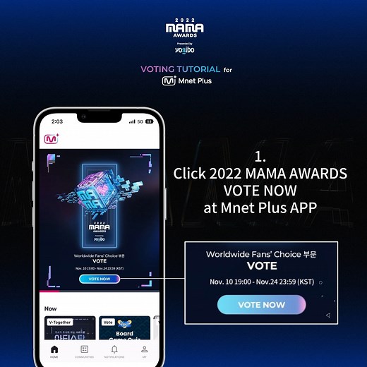 72 reactions | [#2022MAMA] Voting Tutorial for Mnet Plus How to vote...