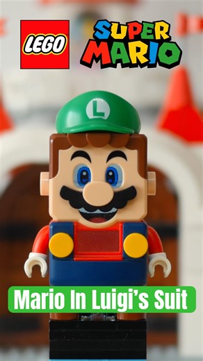 LEGO Mario in Luigi’s Suit Speedbuild #lego #mario #nintendo #luigi #legomario