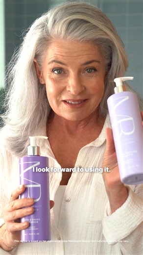 Thicker-looking. Stronger-feeling. Shinier, healthier hair. Our Deluxe Age-Proof Haircare System works straight from the scalp — replenishing hydration, boosting shine and elasticity and protecting hair from root to tip. The result? Revitalized hair that looks younger, feels stronger and shines brighter. #MeaningfulBeautyPartner | Meaningful Beauty