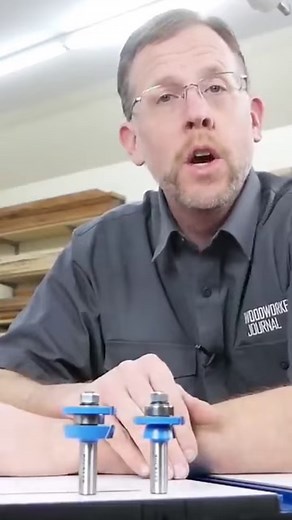 Learn more about rail and stile bits which are commonly used to build cabinet doors. These joints feature a decorative profile, such as a flat shaker edge, a rounder, or an ogee, that frames the panel, and a groove that contains the panel. Find these router bits in Rockler stores or at Rockler.com. #rockler #rocklerwoodworking #wood #woodworking #woodworker #woodshop #createwithconfidence #routerbits #railandstilebits | Rockler Woodworking and Hardware