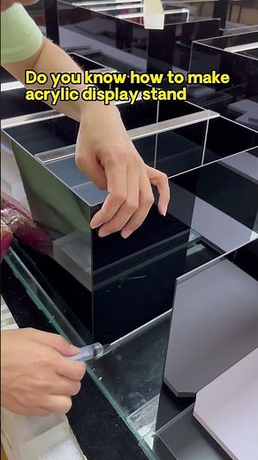 Do you know how to make acrylic display stand #acrylicdisplaystand #acrylicdisplaycase #acrylicshelf
