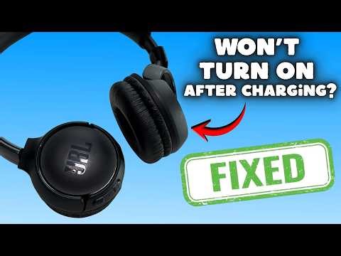 Fix JBL Tune Headphones Won't Turn ON After Charging (EASY)