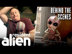 What Fatherhood Looks Like Behind The Camera | Resident Alien (S4 E4) | SYFY