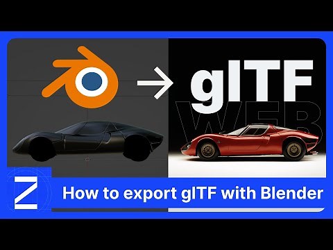 How to export glTF with Blender, for Web. Tips & Tricks!