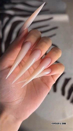 Long Claw Shape acrylic nails tutorial ✨🔥👏 #magneticnails #shiningnails #nails #nailinspo