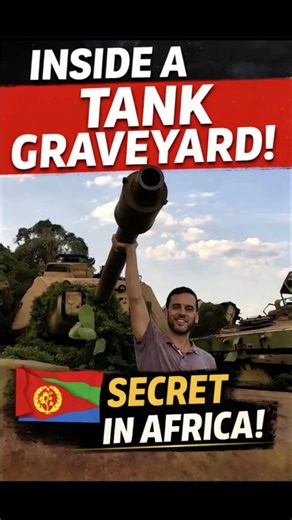 Inside Eritrea’s Secret Tank Graveyard 🇪🇷 #militaryhistory #eritrea #abandonedplaces