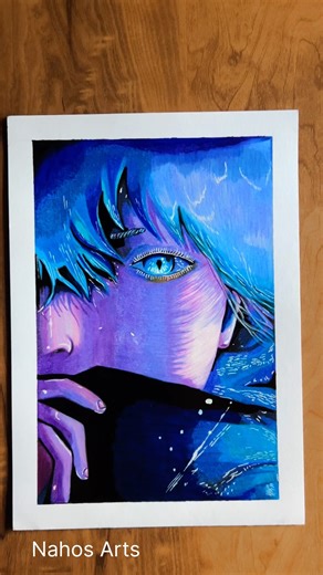 “Turning color pencils into anime magic ✏️💙 Gojo Satoru”