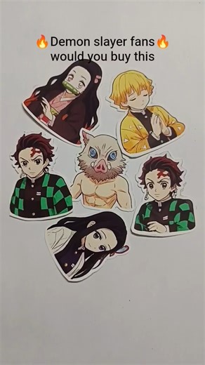 🔥HD Demon Slayer stickers 🔥 Premium anime quality 🔥order now🔥DM to order on (rcoolsticker) insta id