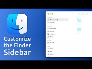 macOS Finder: How to customize the Sidebar.
