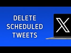 How To Delete Scheduled Tweets On X (Twitter) On PC