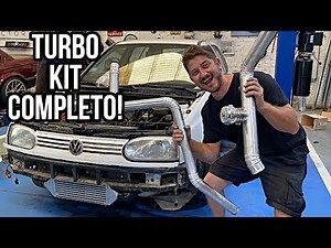 We finished the TURBO KIT for the GOLF MK3!!