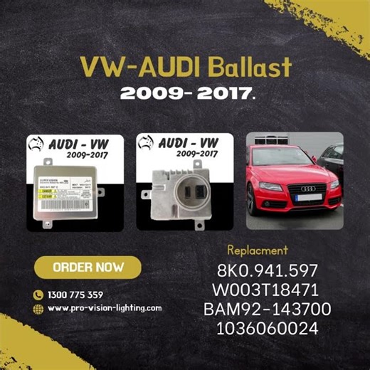 Audi VW 2009 2017 Headlight Control Module Ballast Replacement