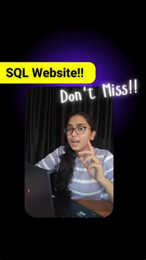 Skills || Internships || Career on Instagram: "Best SQL Website!! [ SQL, SQL Website, Tech, Coding ] #sql #coding #tech #students #SQLPractice"
