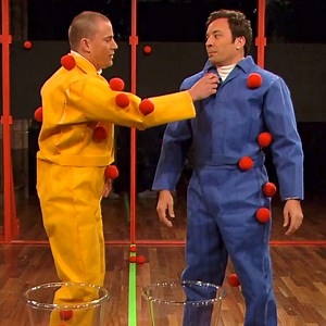 Channing Tatum Plays With Sticky Balls (on Late Night with Jimmy Fallon! What'd You Think We Meant?!)