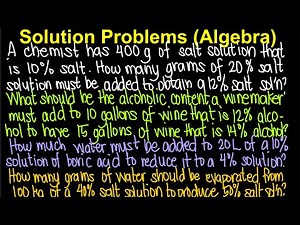 Solution Problems | Algebra (Tagalog/Filipino Math)