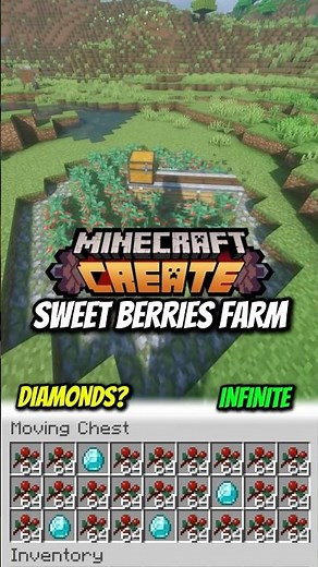 Sweet Berries Farm Minecraft Create #minecraft #createmod