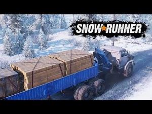 SNOWRUNNER Season 4 Part 5 - DELIVERING WITH A FLAT TIRE (Phase 4)