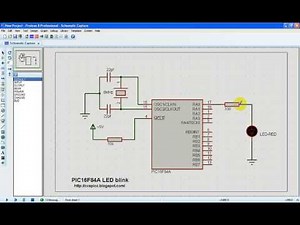 PIC16F84A LED blink using CCS PIC C compiler