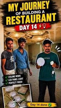 Day 14 - LED light Lagana suru 🥺 #restaurant #viral #fyp