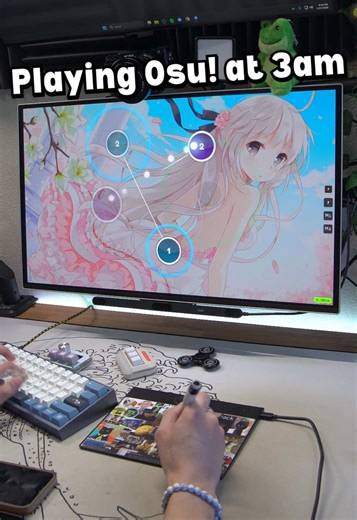 Playing osu! At 3am #gaming #osu #osugame | osu mania