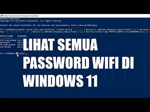 Cara Melihat Semua Password WIFI yang Tersimpan di Windows 11