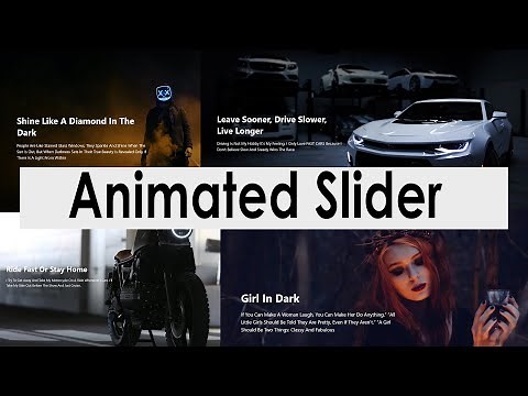 Animated Image Slider With Zoom Out Effect | HTML SASS & CSS