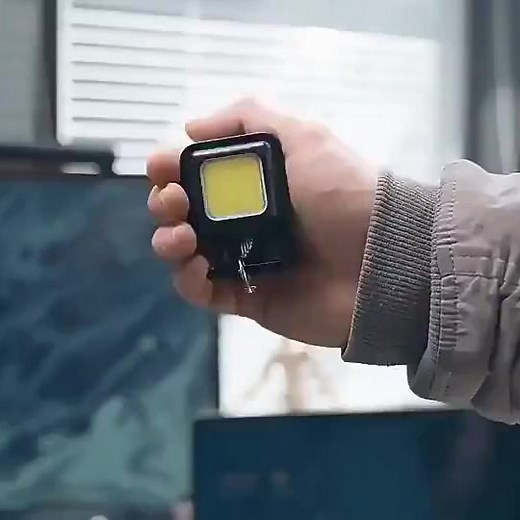 NOVA NEST COB Rechargeable Keychain Light – Mini Portable LED Flashlight With USB Charging, Bottle Opener, And Magnet For Outdoor And Emergency Use | Nova Nest