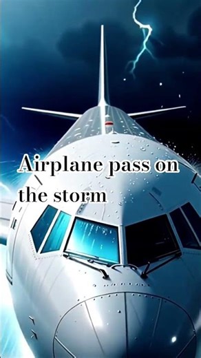 What it Actually Looks Like Inside a Storm ⛈️ #FearOfFlying #PlaneDrop #Thunderstorm #Lightning