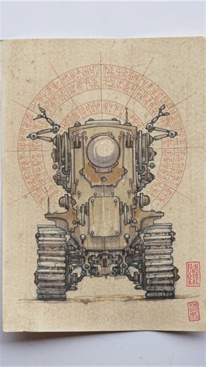 Robot Sketch 6 — Drawing by Tomás Barceló