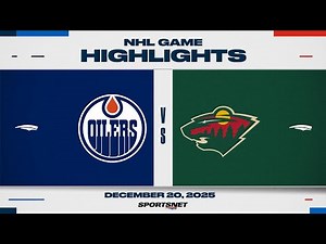 NHL Highlights | Oilers vs. Wild - December 20, 2025