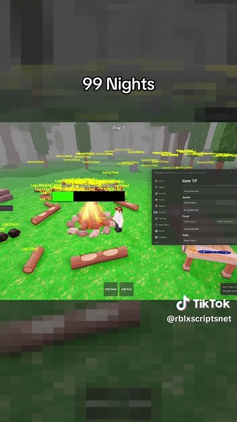 99 Nights in the Foreat Script #99nightsintheforest #robloxfyp | 99 Nights In The Forest