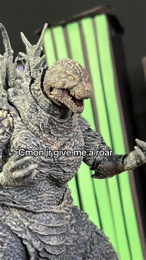 Godzilla minus one teaching -1jr how to roar #godzillaactionfigures #actionfigures #comedy #godzillaminusone #sharktale