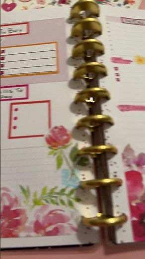 HP Dashboard : Flowers #dashboard #stickers #thehappyplanner